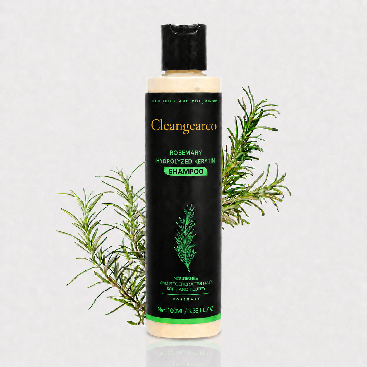 🏆🌿LAST DAY 70% OFF——Cleangearco® Official -Size Rosemary Keratin Scalp Shampoo| Full-size scalp care for thicker-looking, stronger-feeling hair