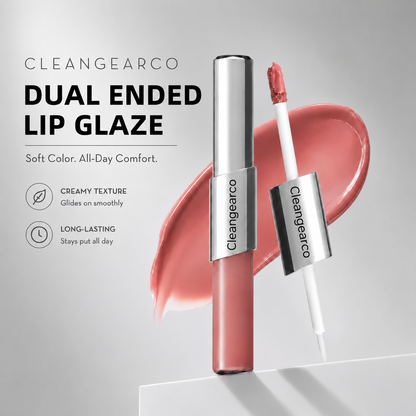 Perfect Twin Lip — Dual-Ended Liquid Lipstick with Velvet Matte Color and Glossy Shine