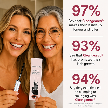 Cleangearco® Waterproof Fibre Mascara💧  – Volume & Length without Clumping for Dramatic Moments