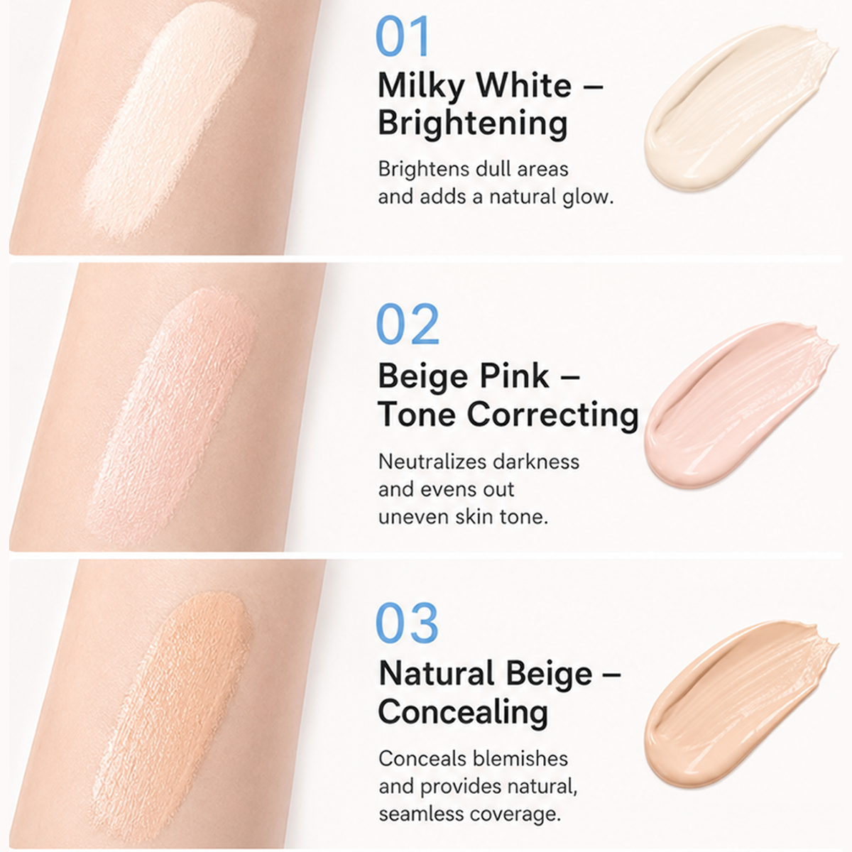 Dual-Effect Concealer & Powder Foundation✨