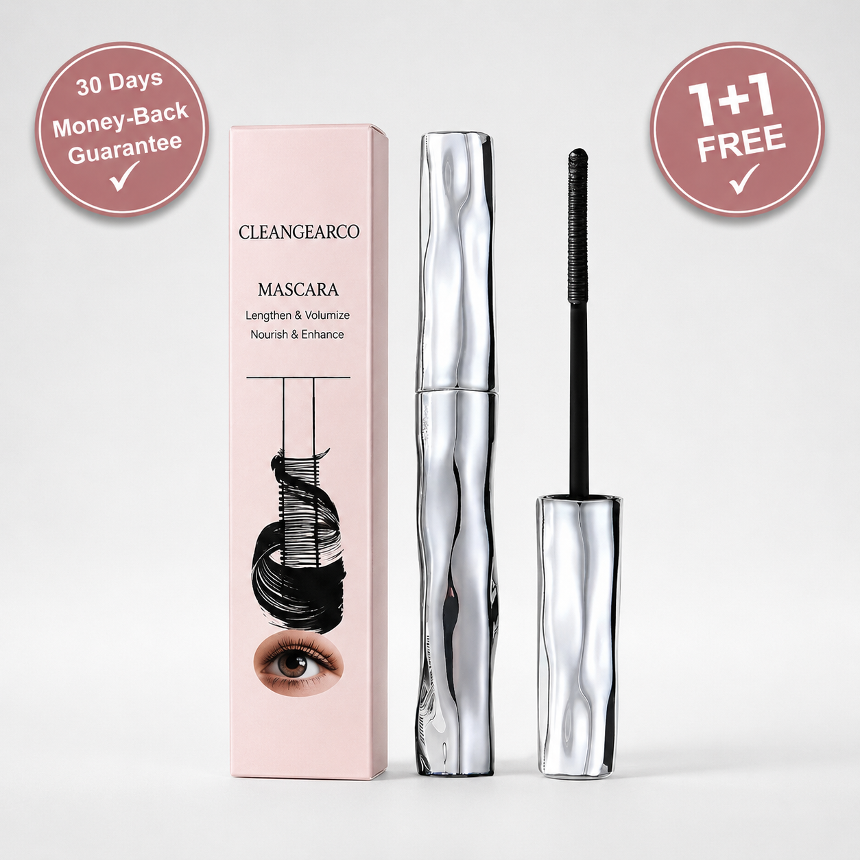 Cleangearco® Waterproof Fibre Mascara💧  – Volume & Length without Clumping for Dramatic Moments