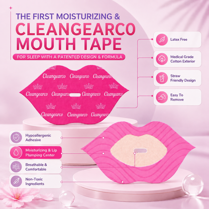 💋 Cleangearco Royal Plump Lip Tape — Buy 1 Get 1 Free Sale ✨ Hydrating Collagen Mouth Tape