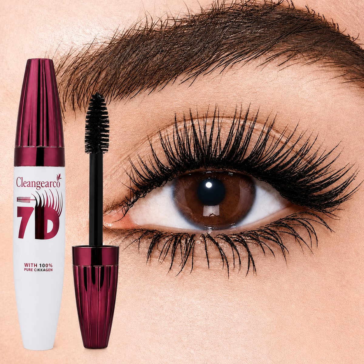 Smudge-Resistant Curling &Lengthening Mascara - Lash-Defining Formula for Lifted,Fuller-Looking Lashes