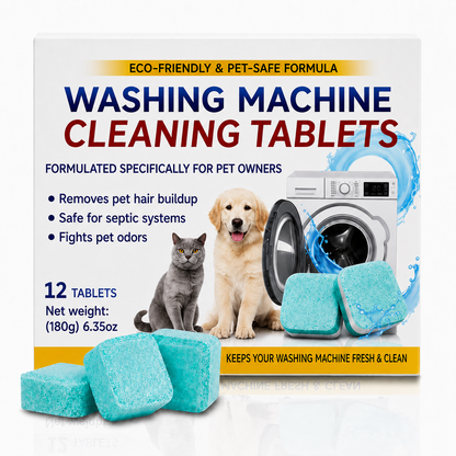 🔥LAST DAY 50% OFF | Cleangearco Washing Machine Cleaning Tablets 12 Pack