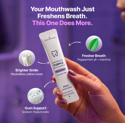 😄Premium Purple Mouthwash – Fresh Breath, Cleaner Teeth & Alcohol-Free Oral Care