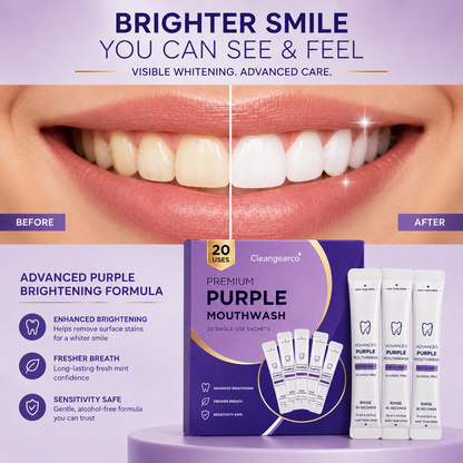 😄Premium Purple Mouthwash – Fresh Breath, Cleaner Teeth & Alcohol-Free Oral Care